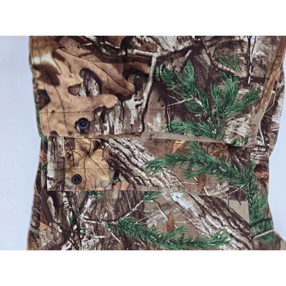 Deer Camp Mens 2X Camouflage Hunting Pants 100% Polyester Elastic Waist Fall Pat - Picture 11 of 12